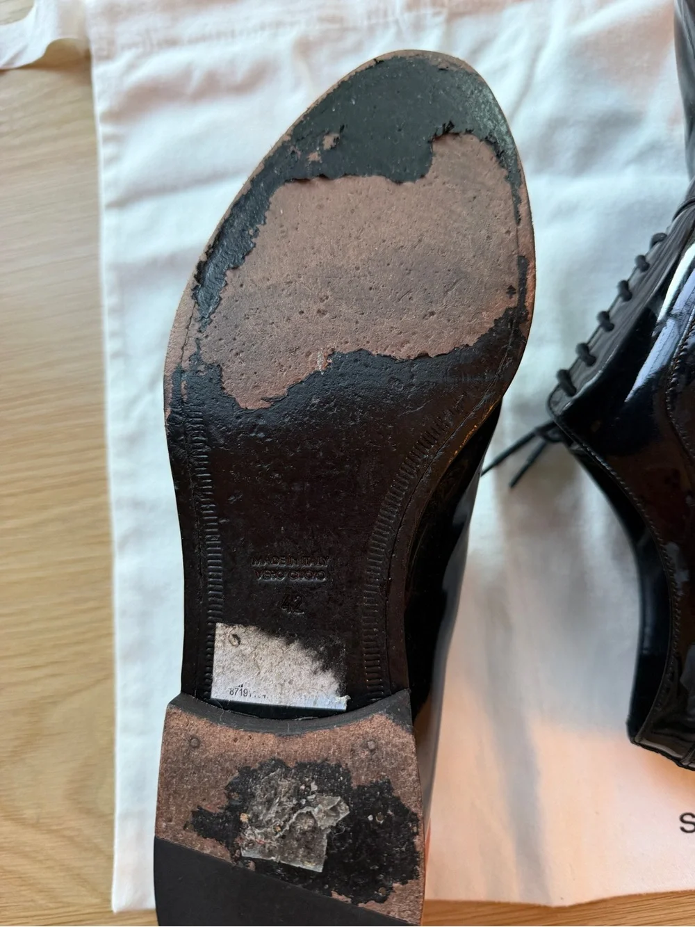 Suitsupply Black Patent Leather Lace-Up Oxfords
